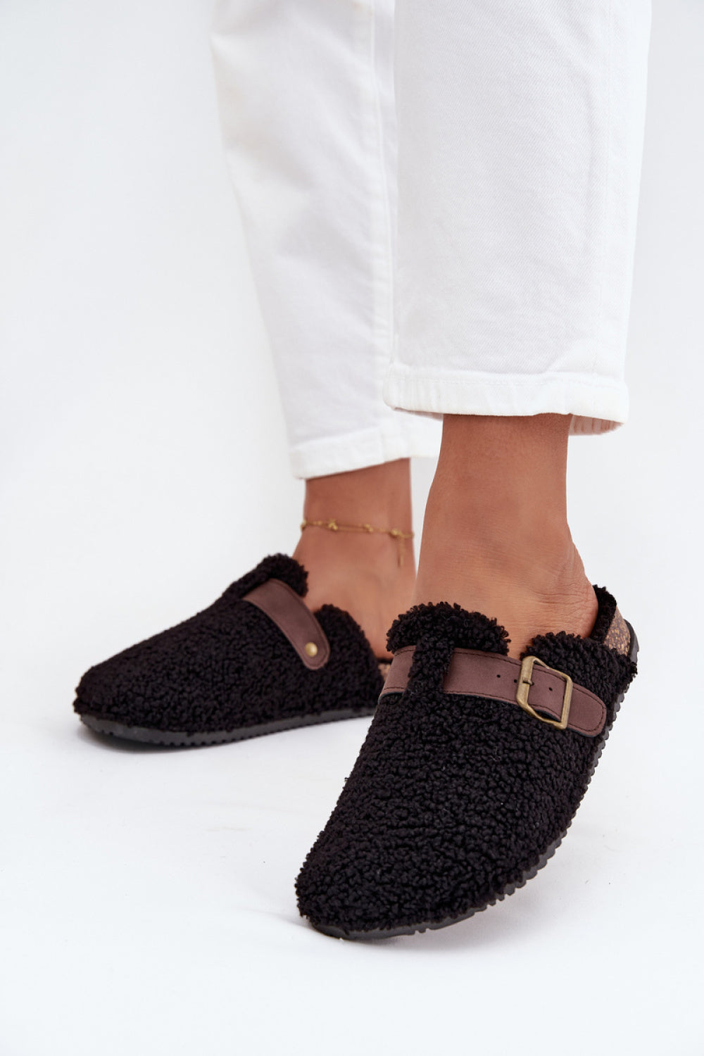 Pantalon femme Step in style Pantoufles Pantoufles — noir