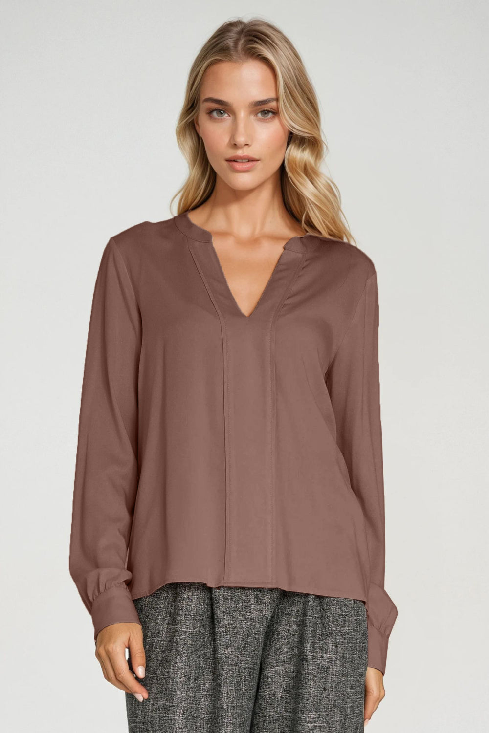 Blouse femme Nife Chemisier Chemisier — brun