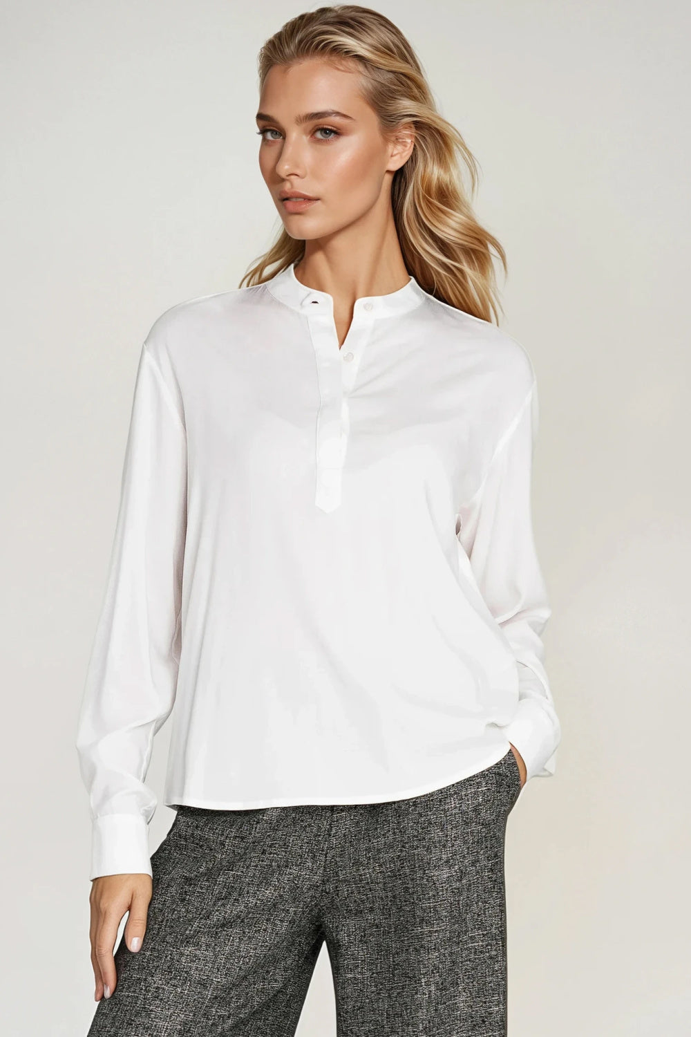 Blouse femme Nife Chemisier Chemisier — beige