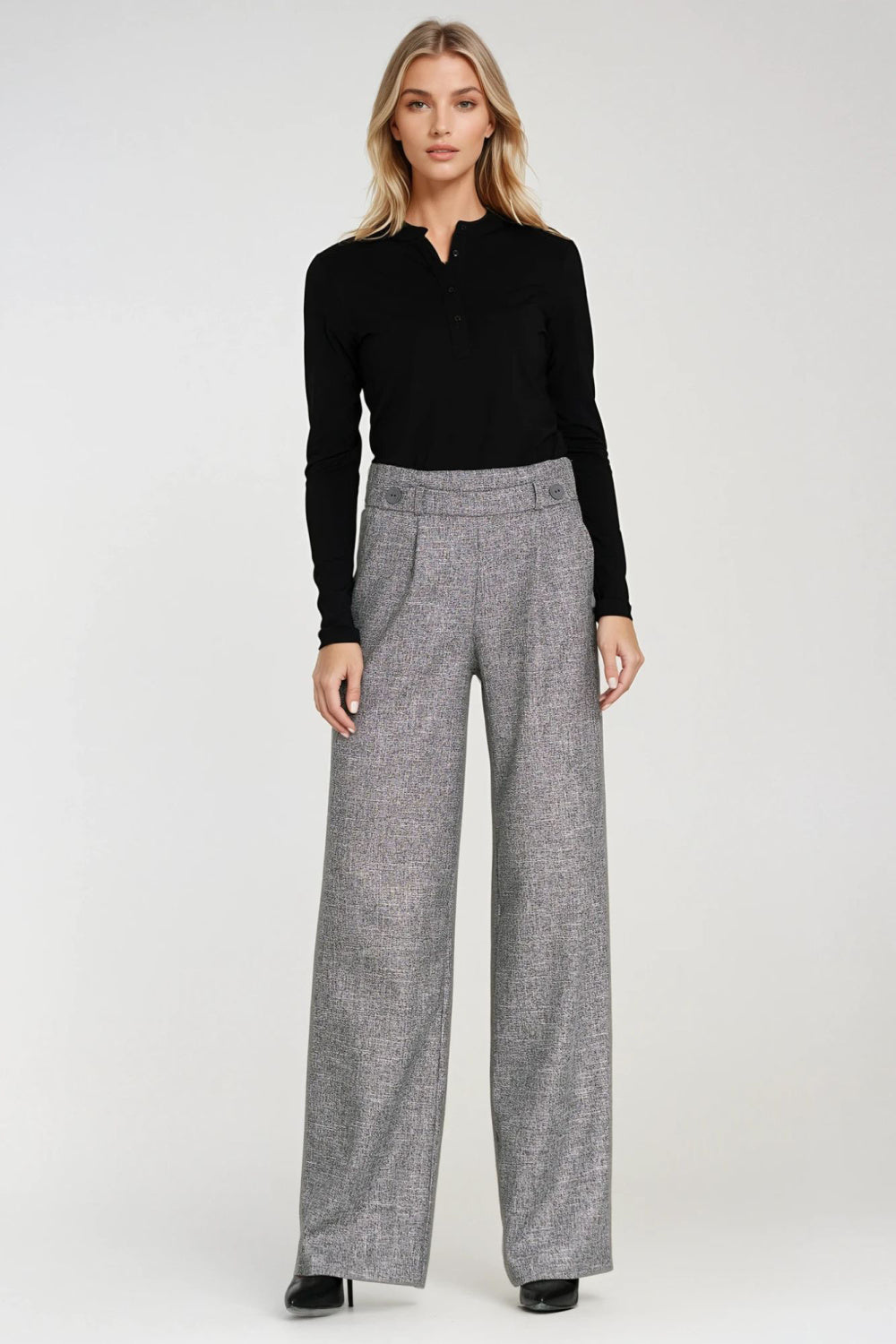 Chaussures à talons femme Nife Pantalon Long Pantalon — gris