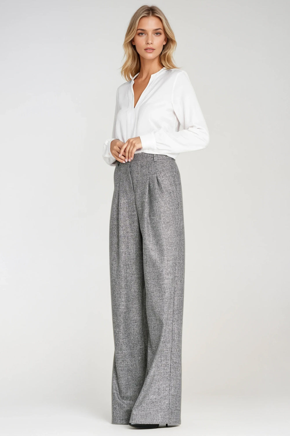 Chaussures à talons femme Nife Pantalon Long Pantalon — gris