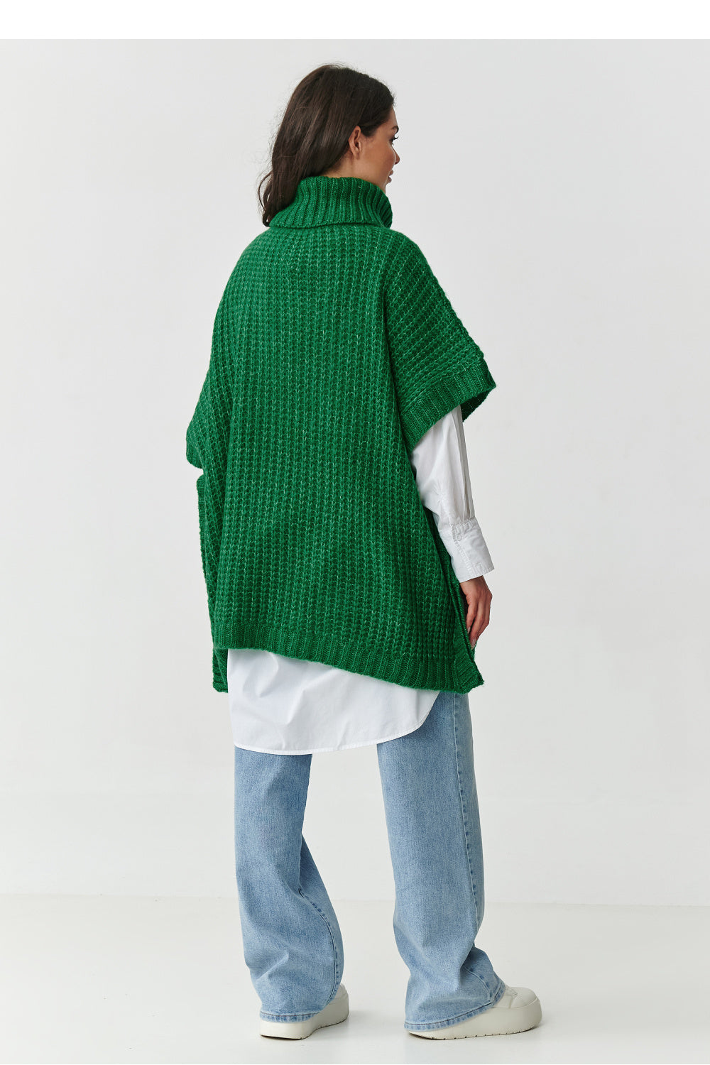 Pull femme Makadamia Col Roulé Col — vert