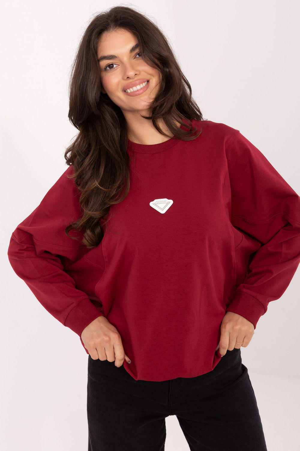 T-shirt femme Rue Paris Sweatshirt Sweatshirt — rouge