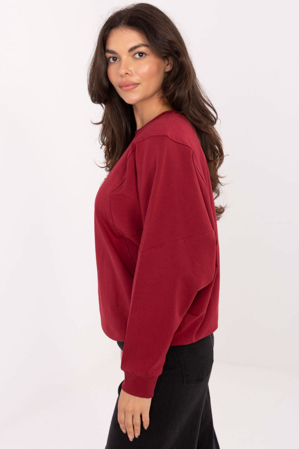T-shirt femme Rue Paris Sweatshirt Sweatshirt — rouge