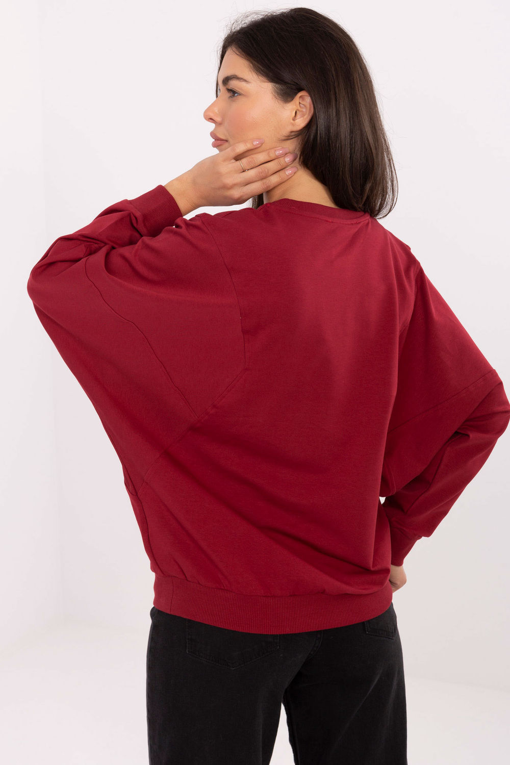 T-shirt femme Rue Paris Sweatshirt Sweatshirt — rouge