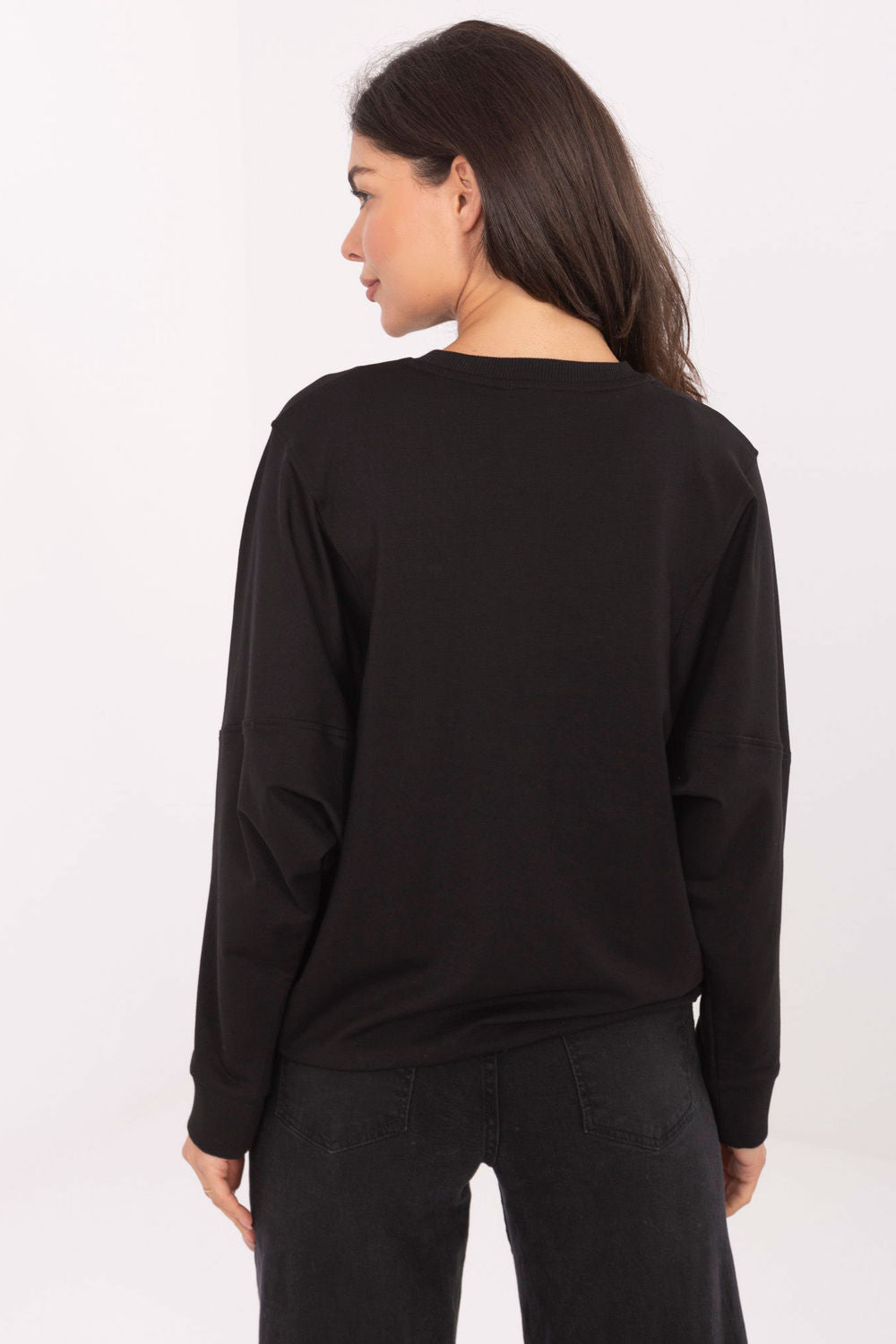 T-shirt femme Rue Paris Sweatshirt Sweatshirt — noir