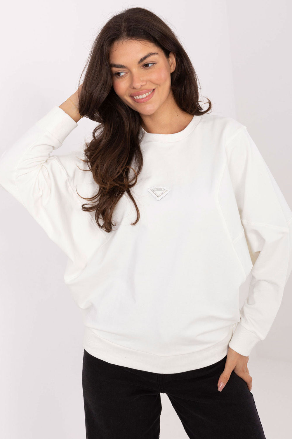 T-shirt femme Rue Paris Sweatshirt Sweatshirt — beige