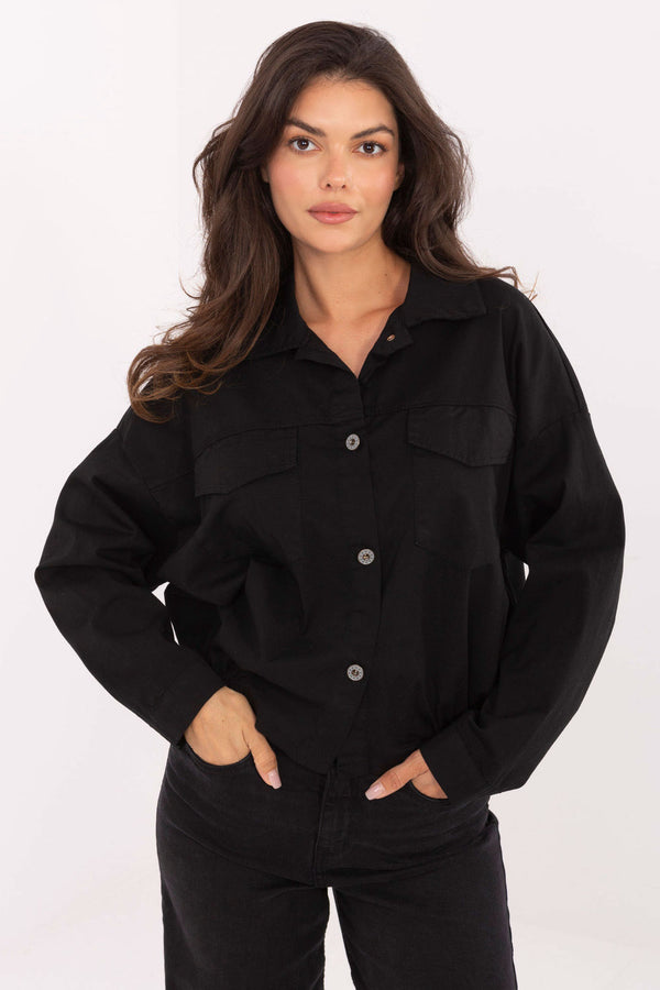 Blouse femme Rue Paris — noir