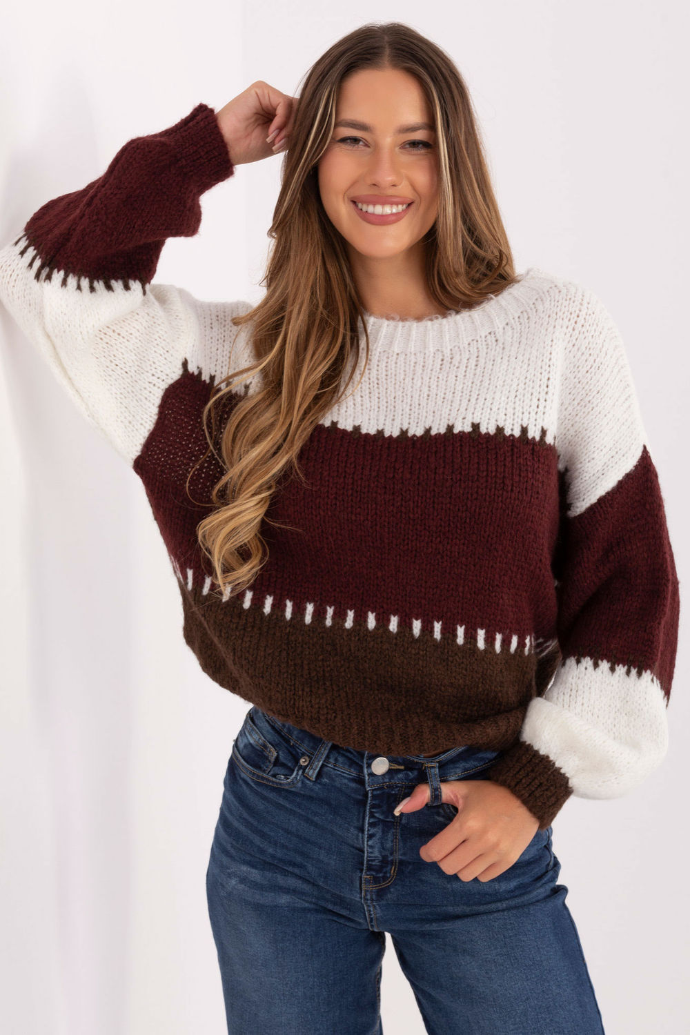 Pull femme Rue Paris Chandail Chandail — rouge
