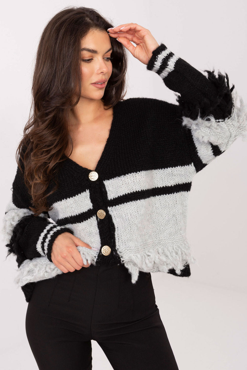 Cardigan femme Italy Moda — noir
