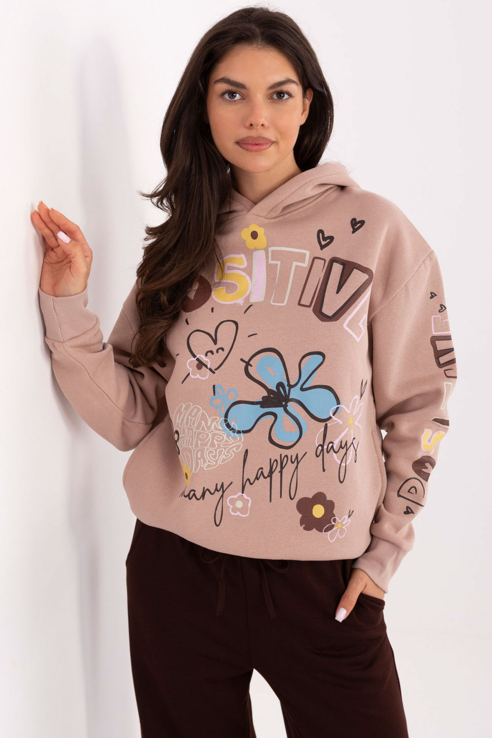 T-shirt femme Sublevel Sweatshirt Sweatshirt — rosé