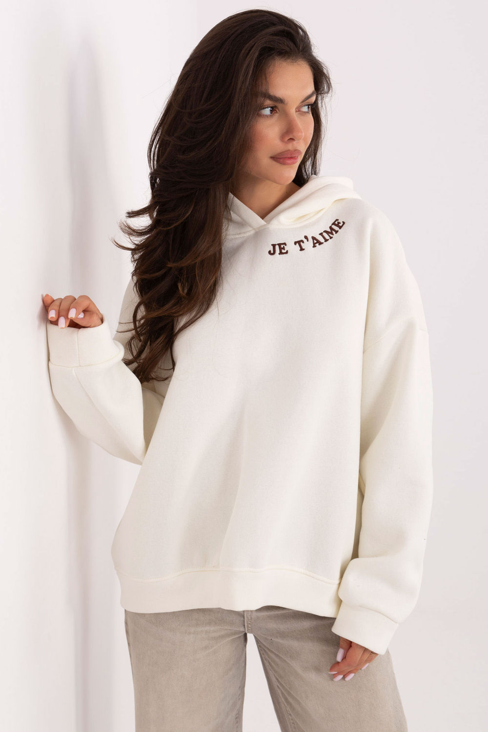 T-shirt femme Factory Price Sweatshirt Sweatshirt — beige