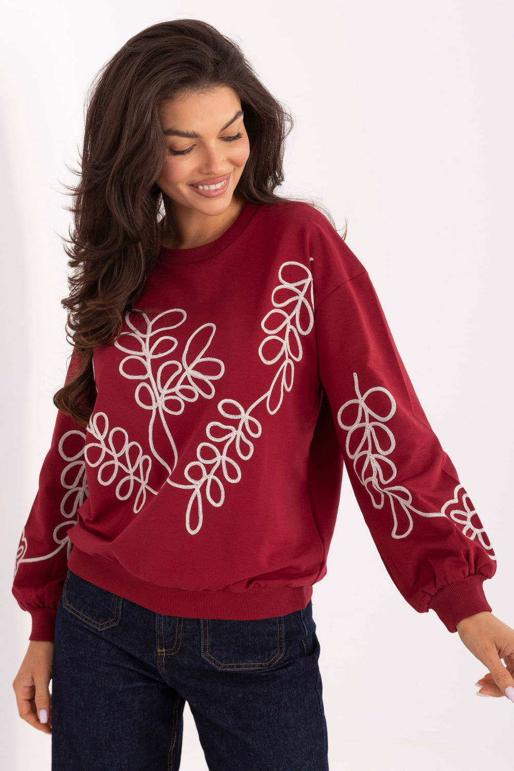 T-shirt femme Relevance Sweatshirt Sweatshirt — rouge