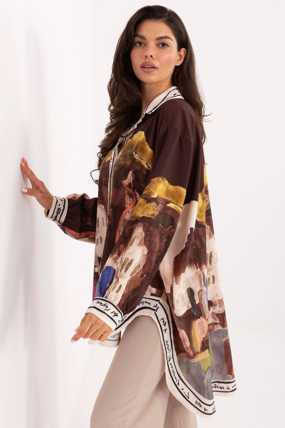 Blouse femme Rue Paris — brun