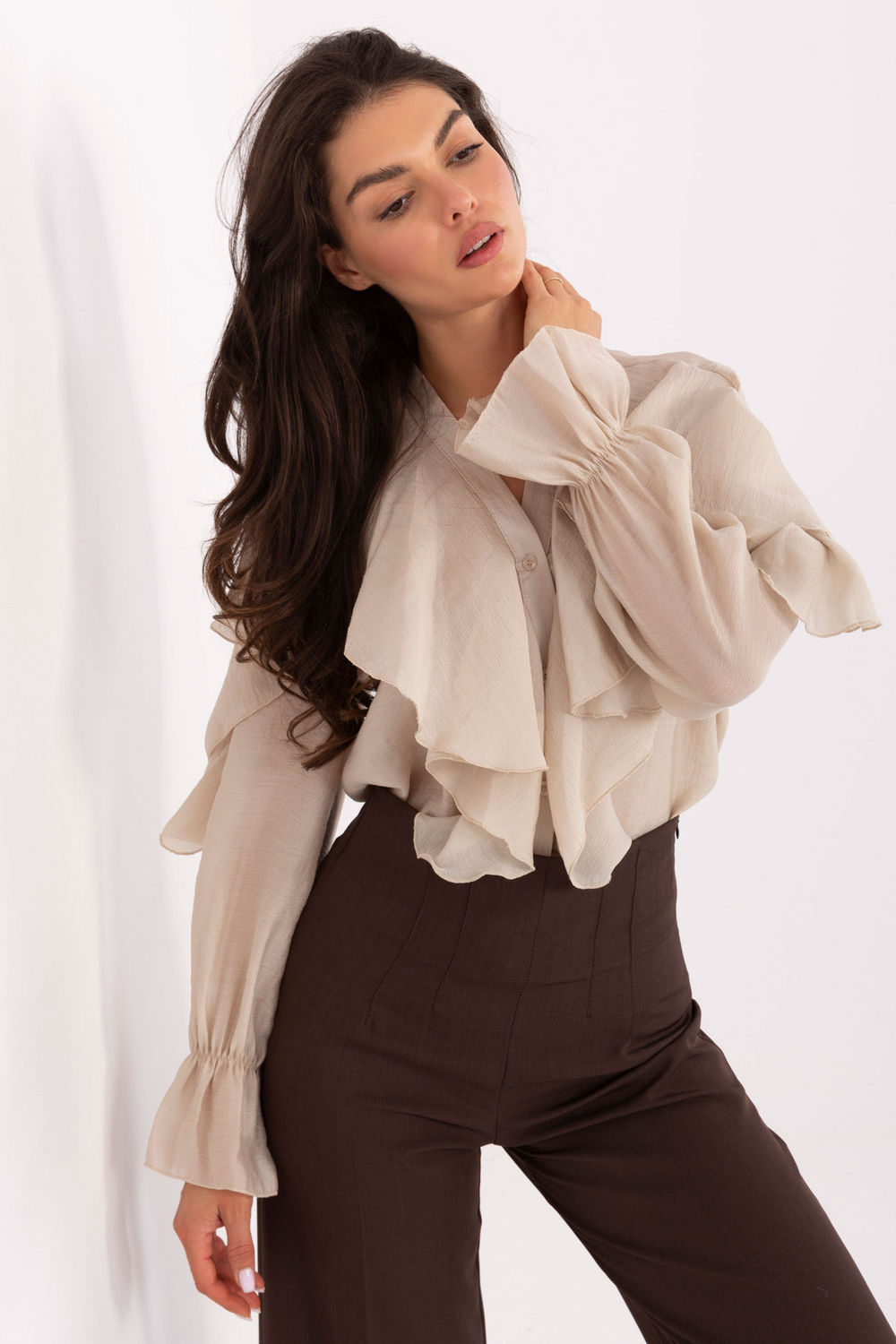 Blouse femme Rue Paris — beige