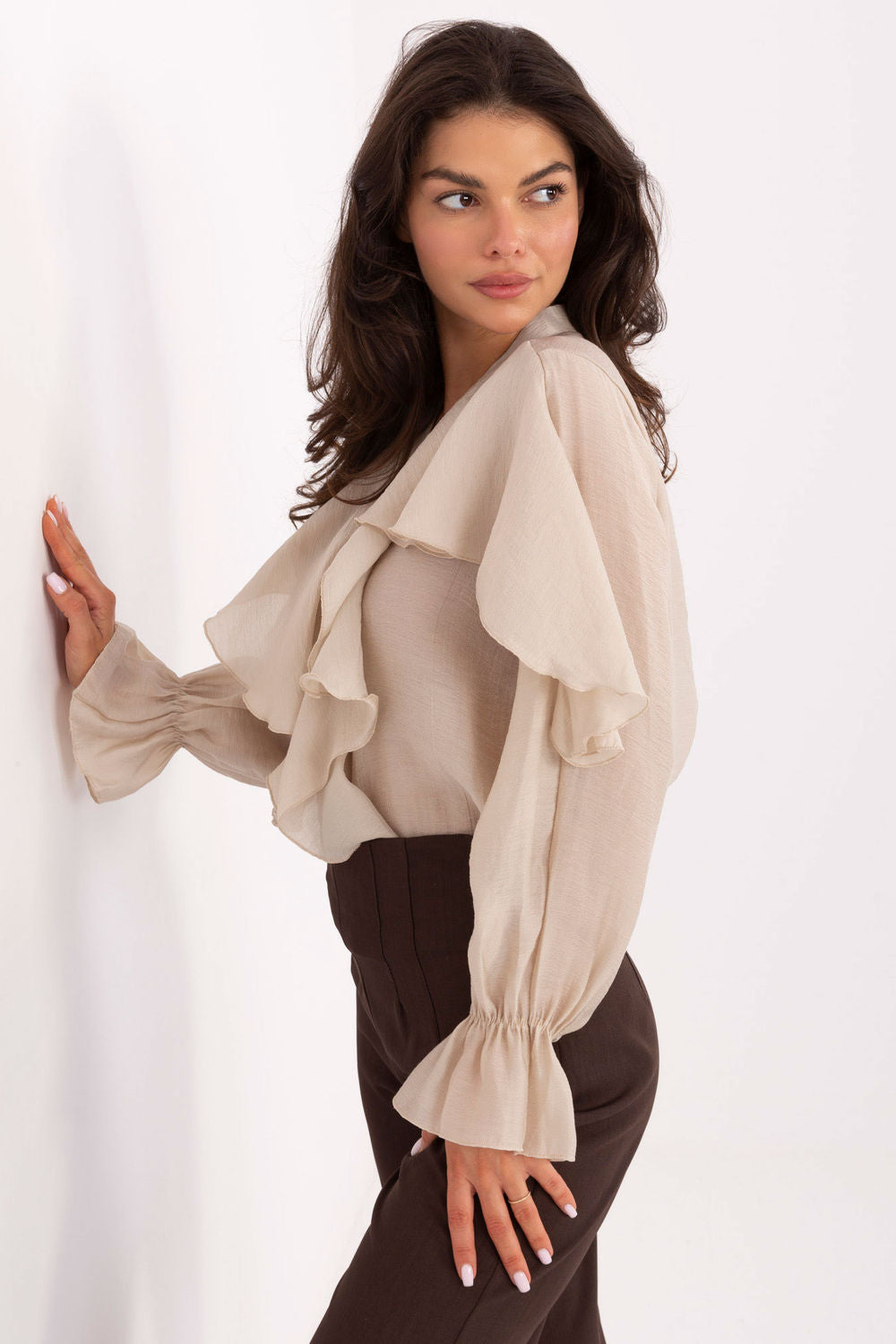 Blouse femme Rue Paris — beige