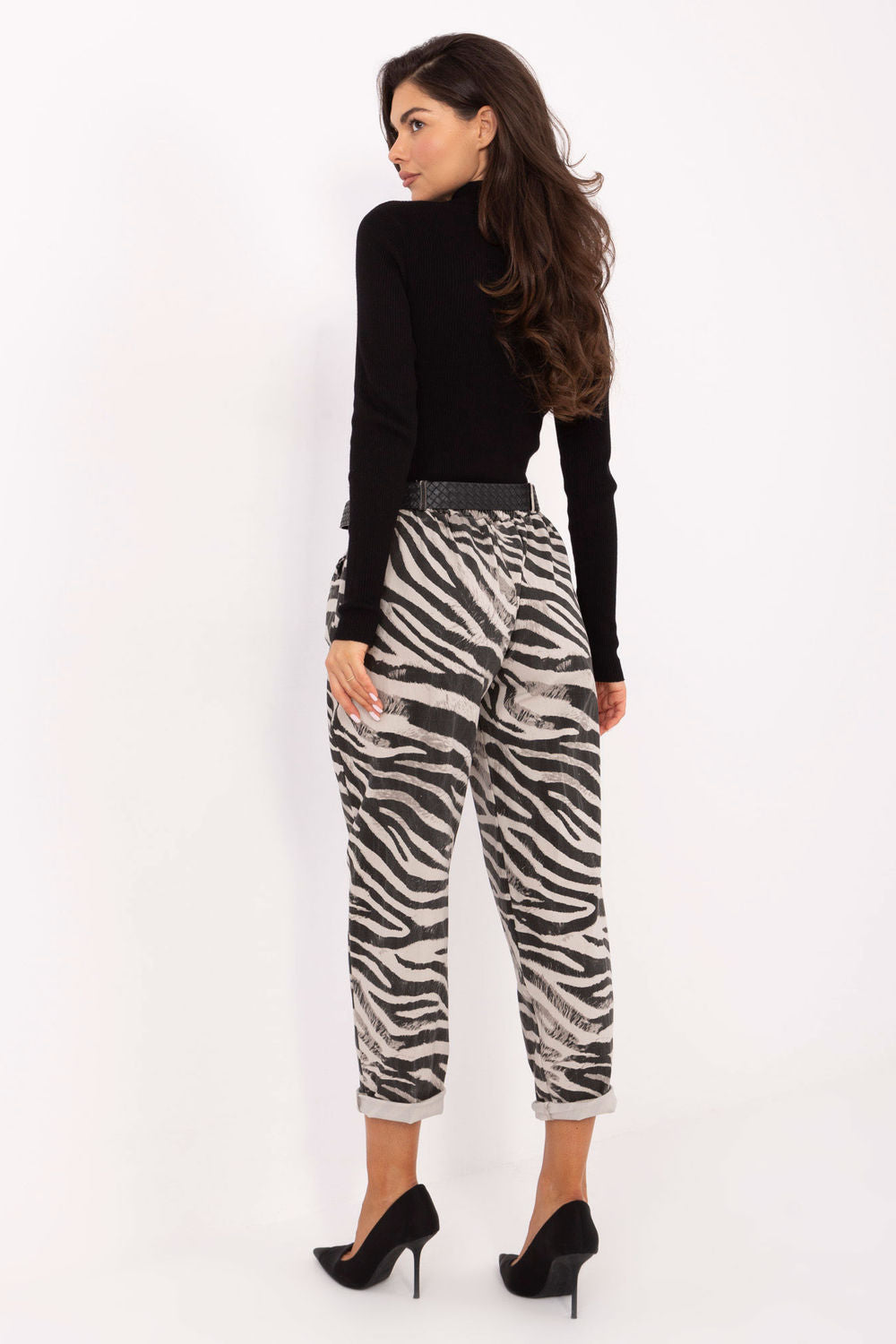 Chaussures à talons femme Italy Moda Pantalon Pantalon — beige