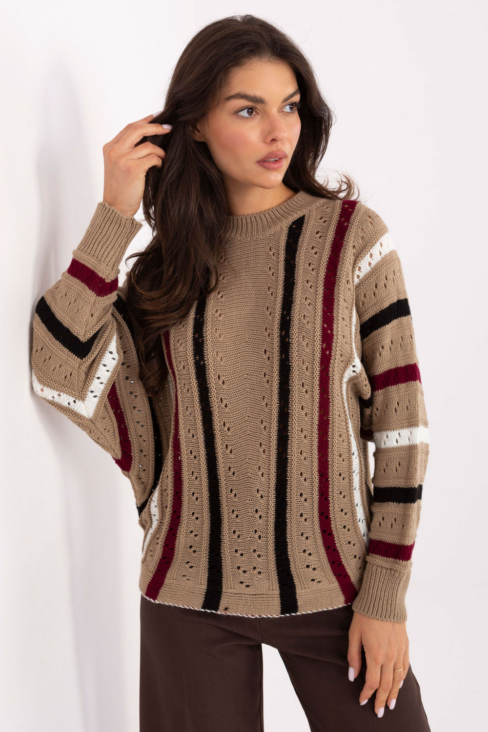 Pull femme Factory Price Chandail Chandail — beige