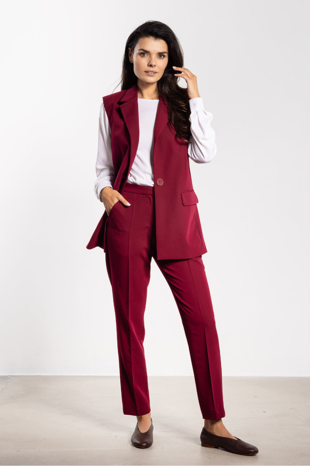 Gilet femme awama — rouge