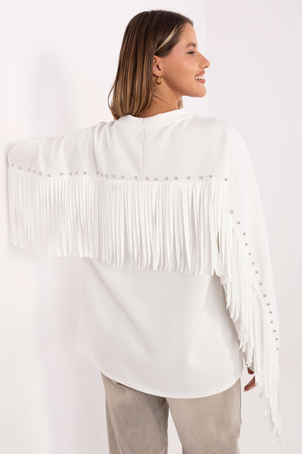 T-shirt femme Factory Price Sweatshirt Sweatshirt — blanc