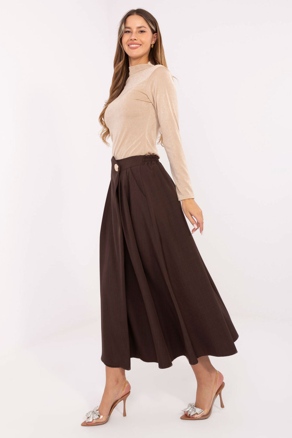 Jupe femme Rue Paris — brun