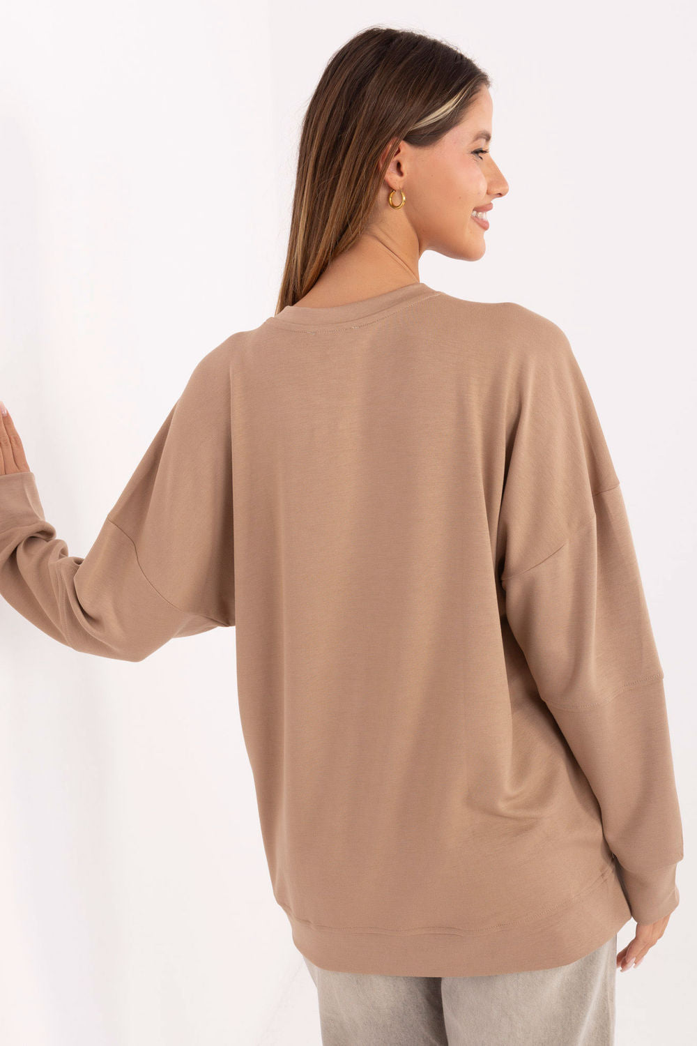 T-shirt femme Relevance Sweatshirt Sweatshirt — beige
