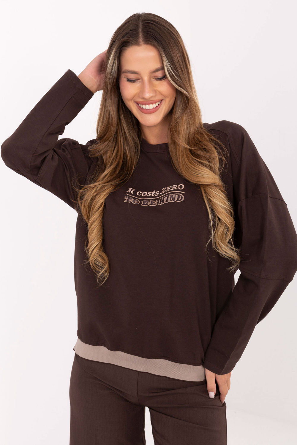 T-shirt femme Relevance Sweatshirt Sweatshirt — brun