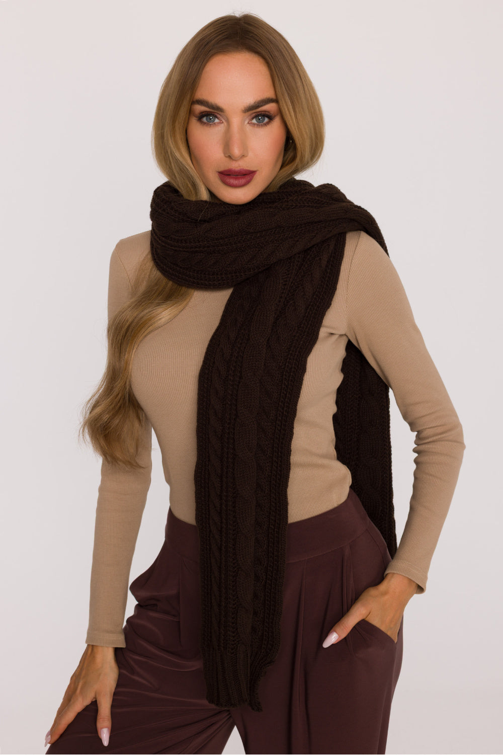 Châle femme Moe — brun