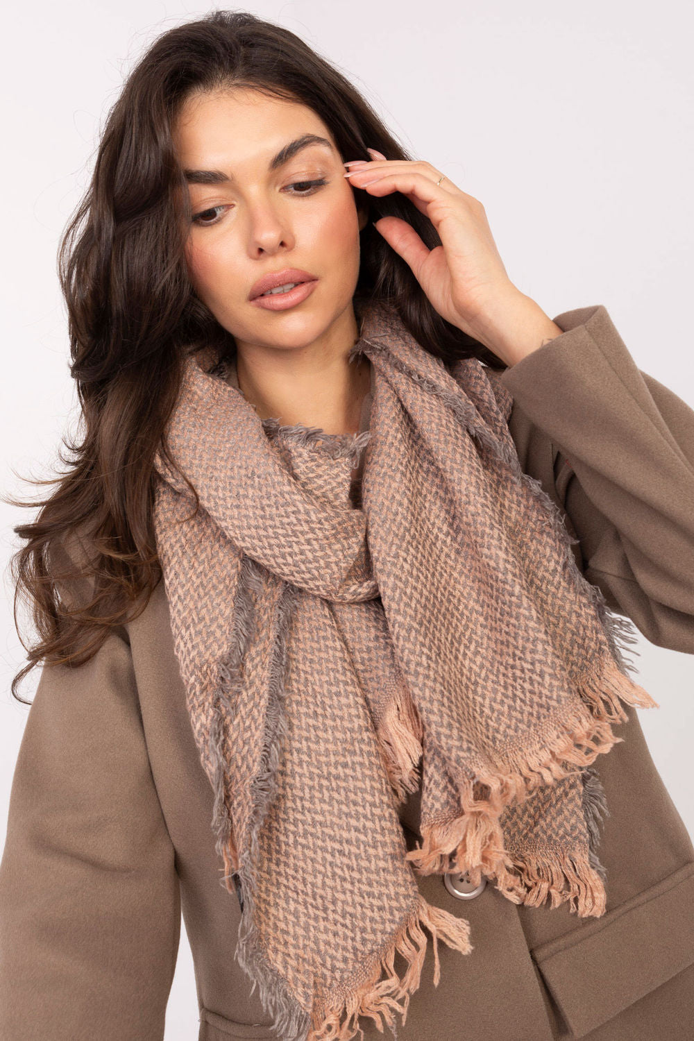 Châle femme AT — rosé