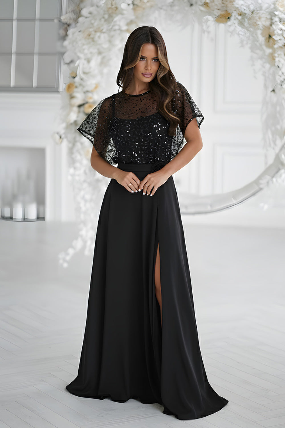Robe femme Bicotone Longue Longue — noir