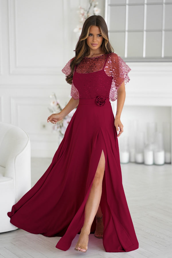 Robe femme Bicotone Longue Longue — rouge