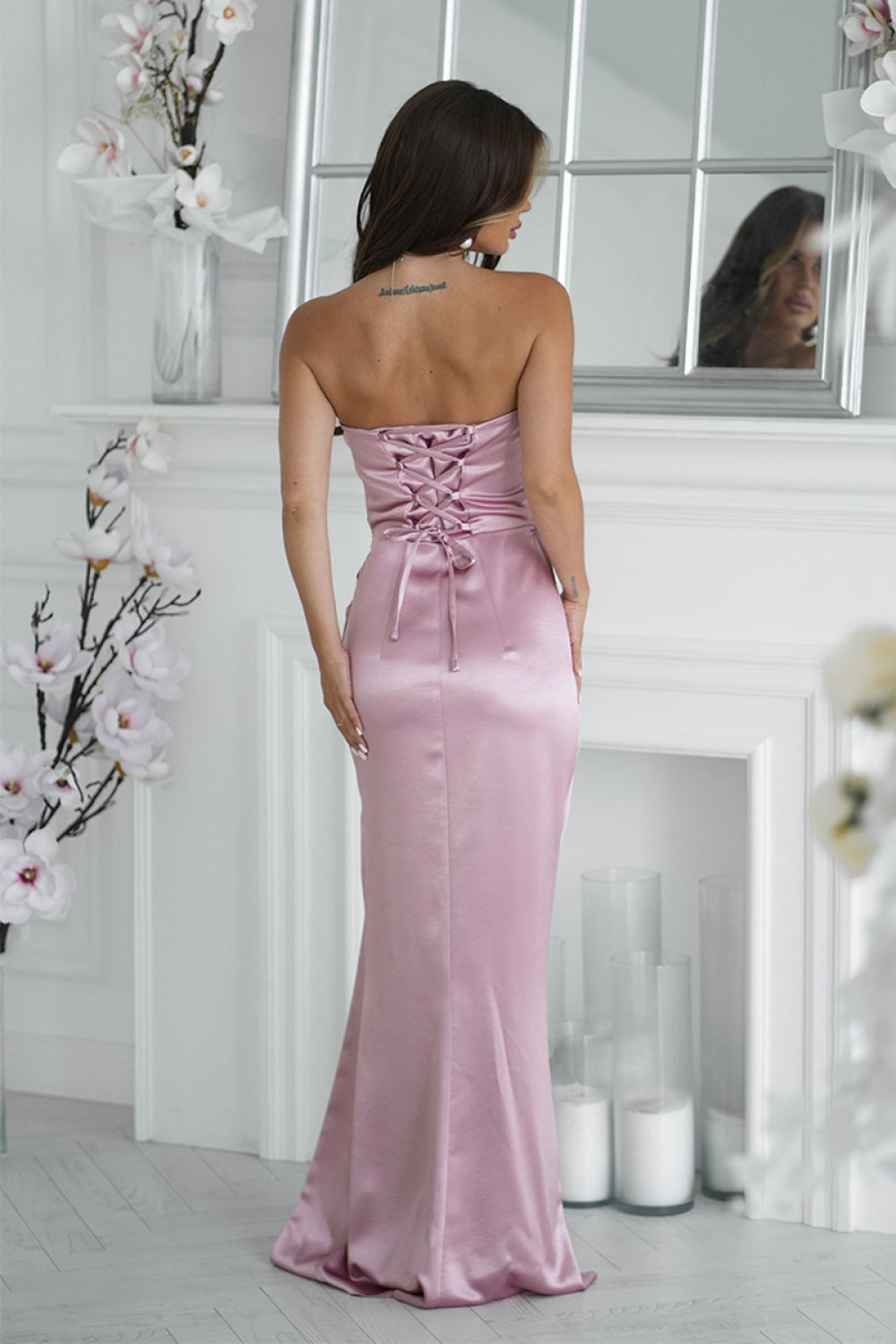 Robe femme Bicotone Longue Longue — rosé