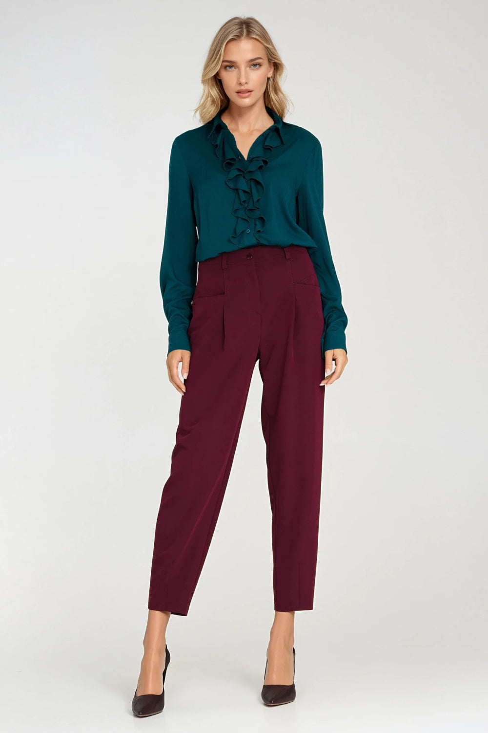 Chaussures à talons femme Nife Pantalon Pantalon — rouge