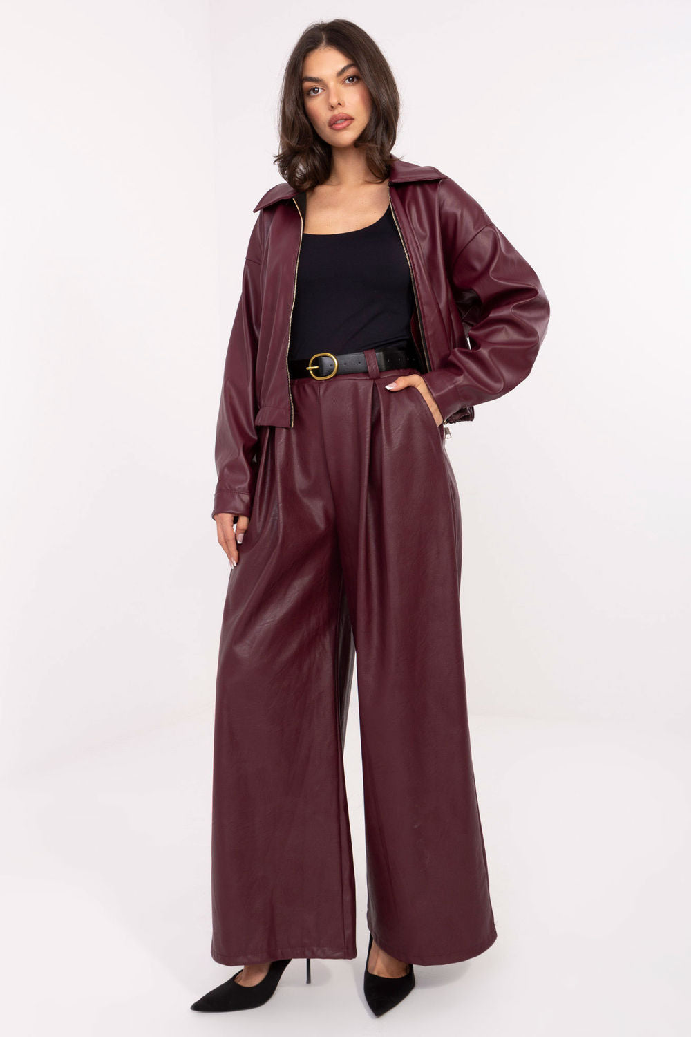 Chaussures à talons femme Rue Paris Pantalon Pantalon — rouge