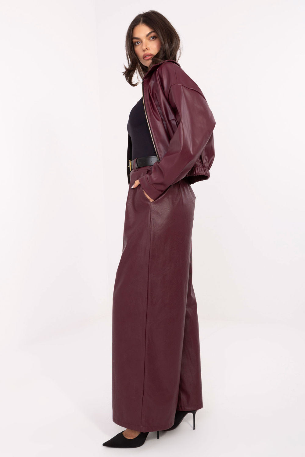 Chaussures à talons femme Rue Paris Pantalon Pantalon — rouge