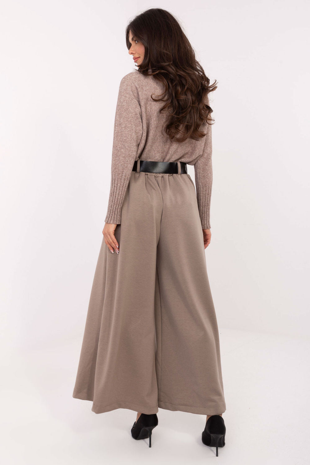 Chaussures à talons femme Italy Moda Pantalon Pantalon — beige