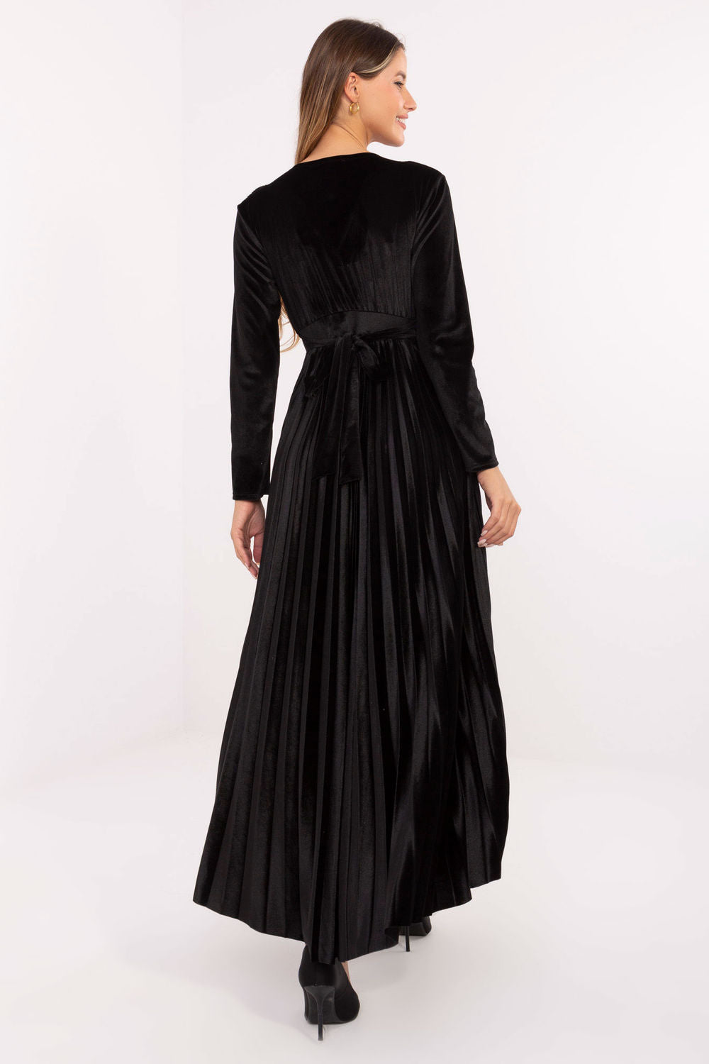 Robe femme Italy Moda Longue Longue — noir
