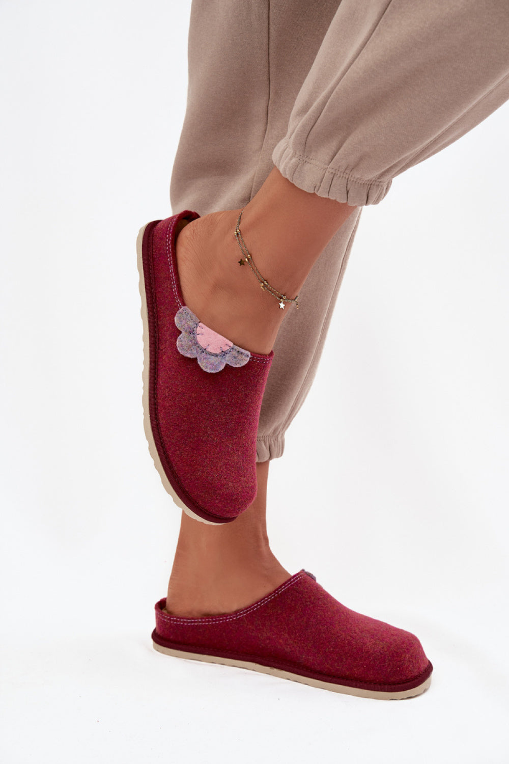 Pantalon femme Step in style Pantoufles Pantoufles — rosé