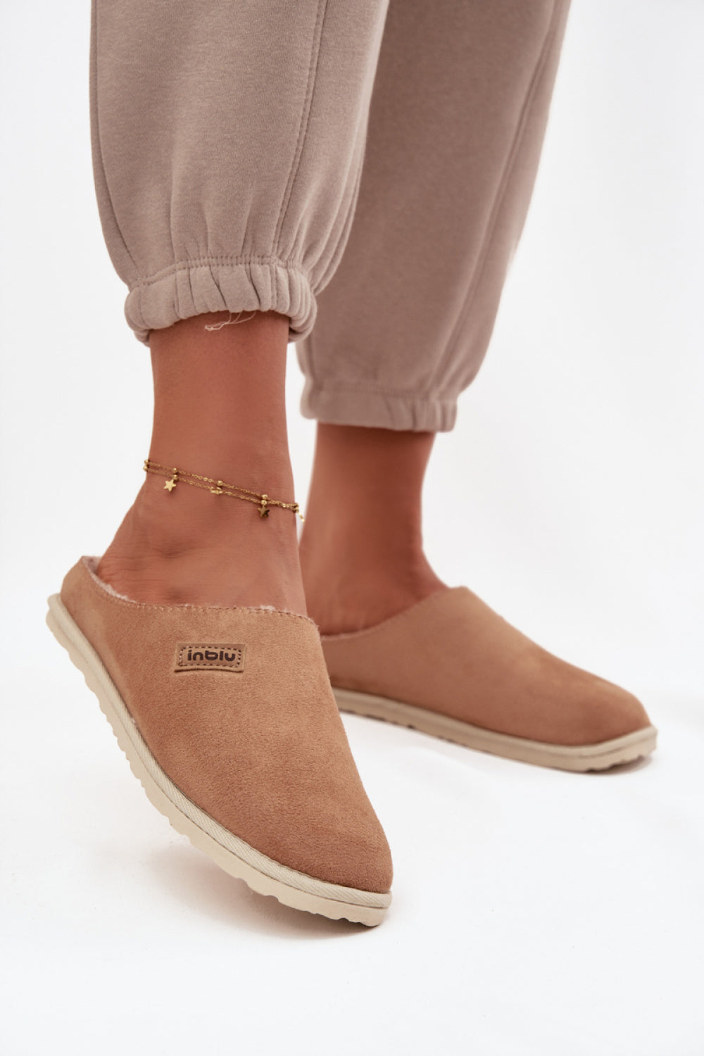 Pantalon femme Step in style Pantoufles Pantoufles — brun