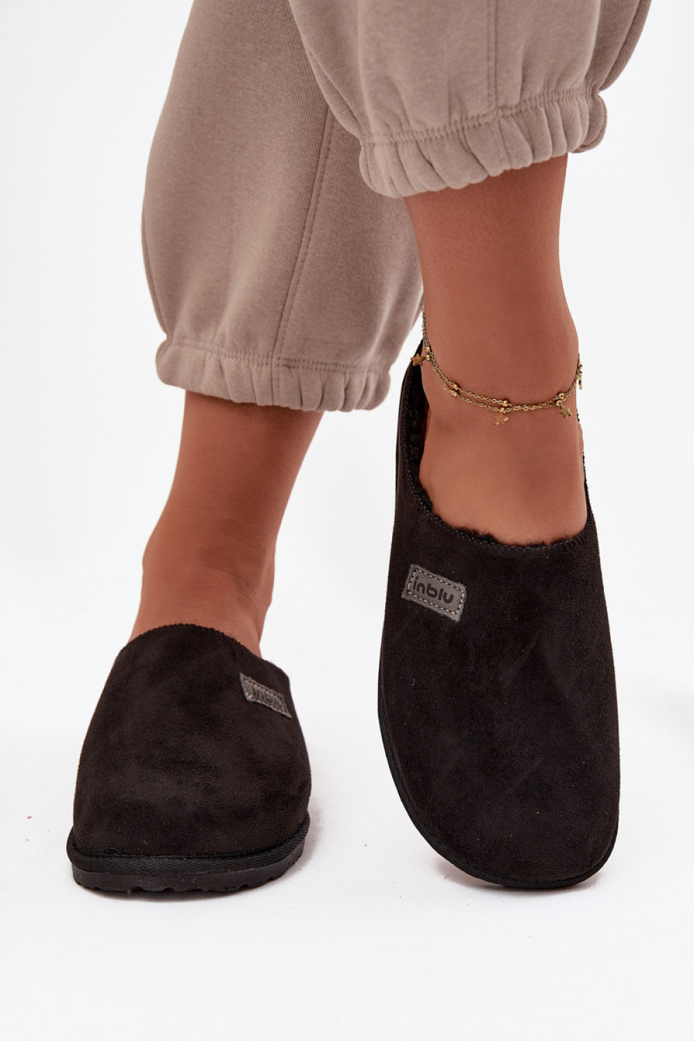 Pantalon femme Step in style Pantoufles Pantoufles — noir