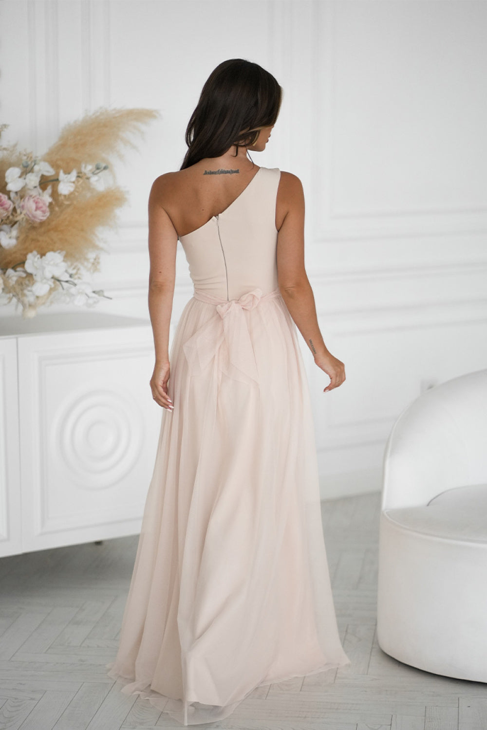 Robe femme Bicotone Longue Longue — beige
