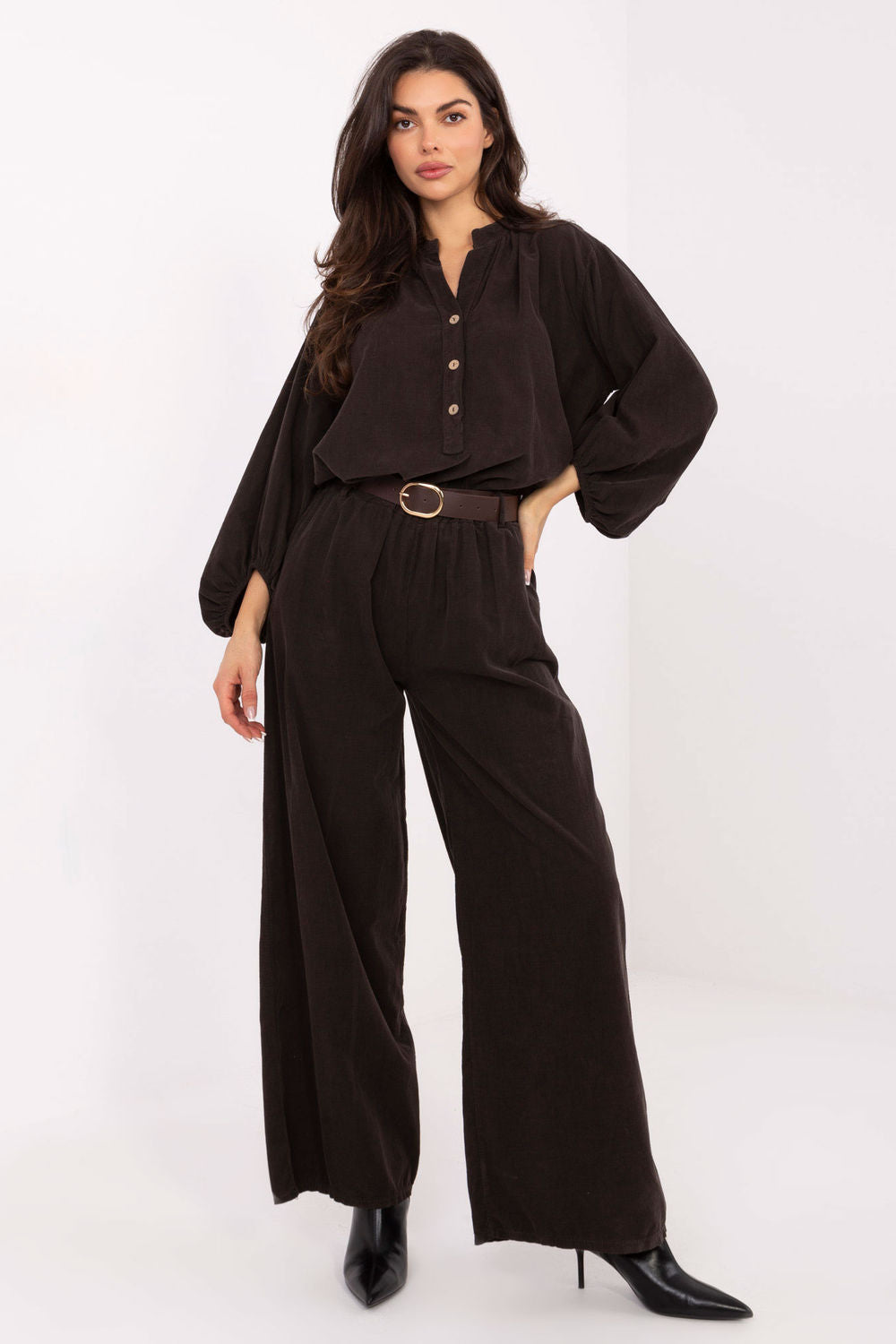 Blouse femme Italy Moda Chemisier Chemisier — brun