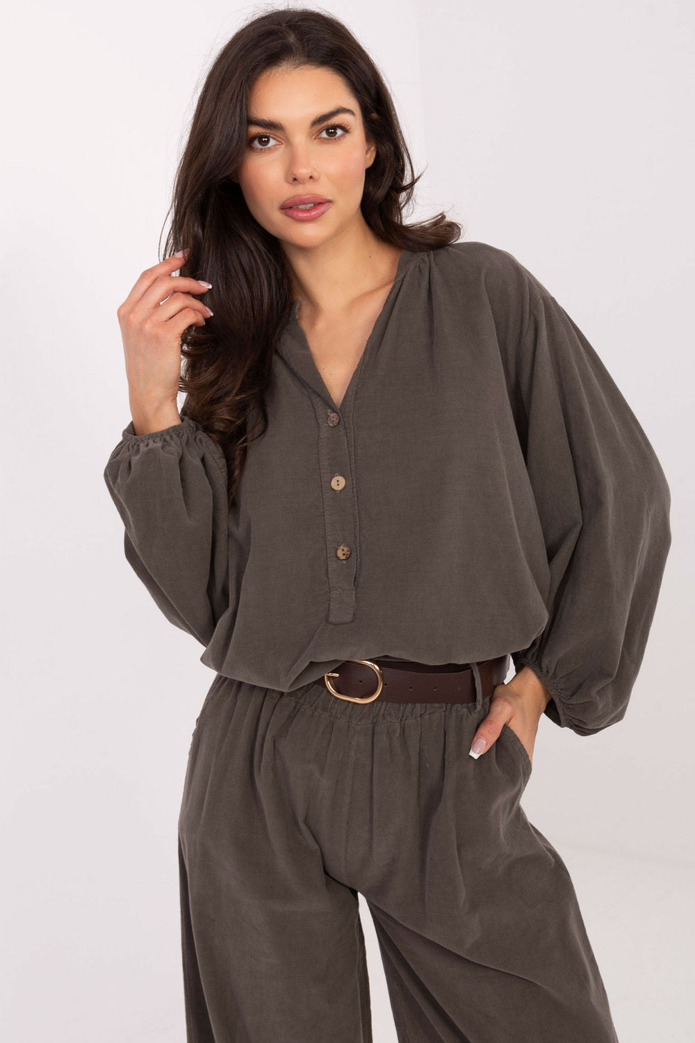 Blouse femme Italy Moda Chemisier Chemisier — vert