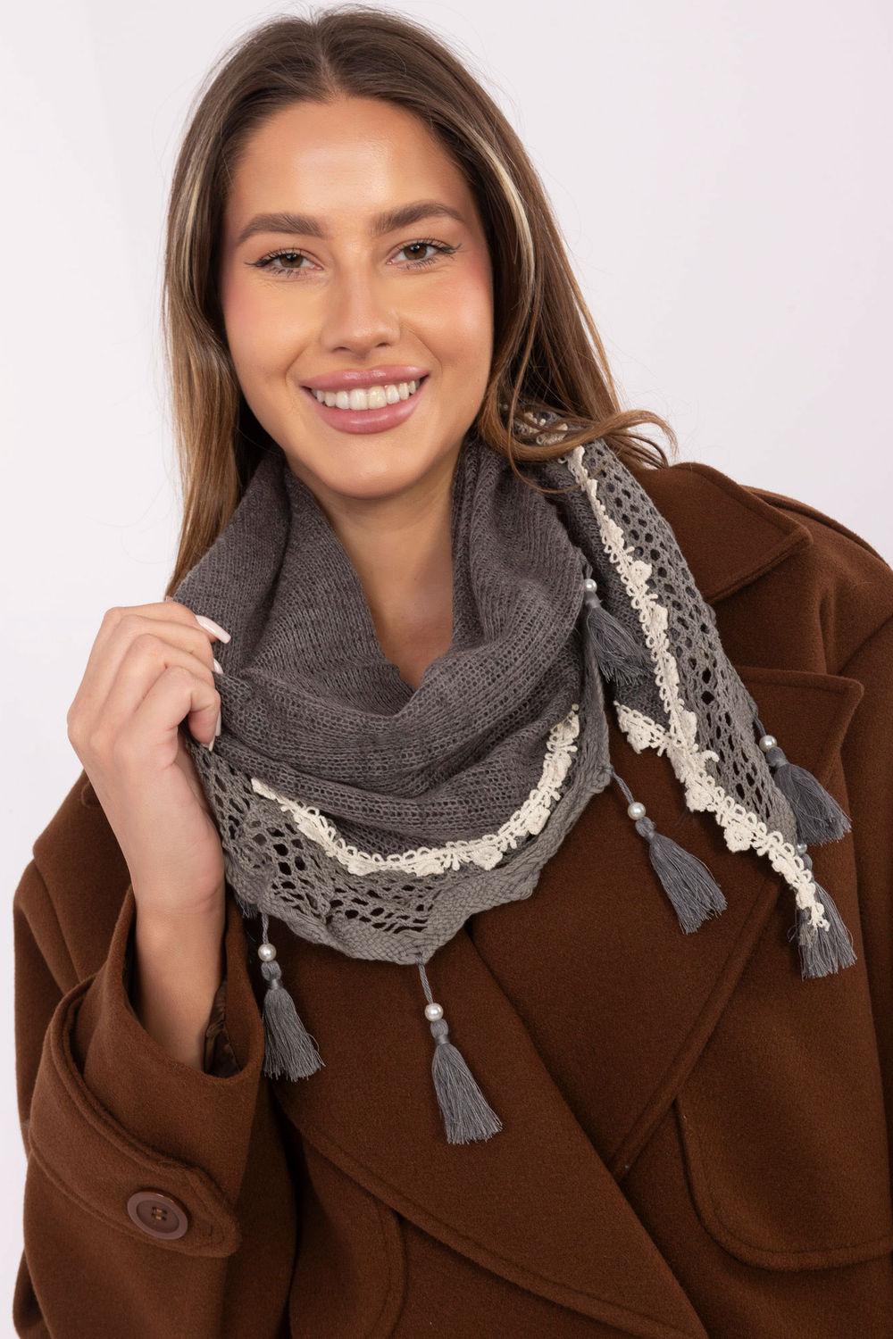 Foulard femme AT — gris