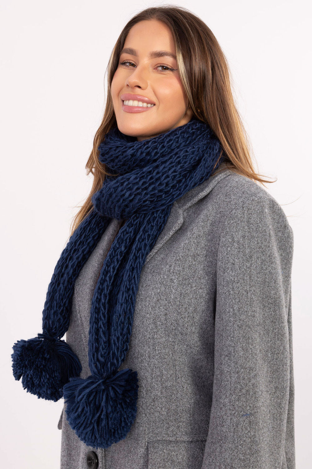 Châle femme AT — bleu marine