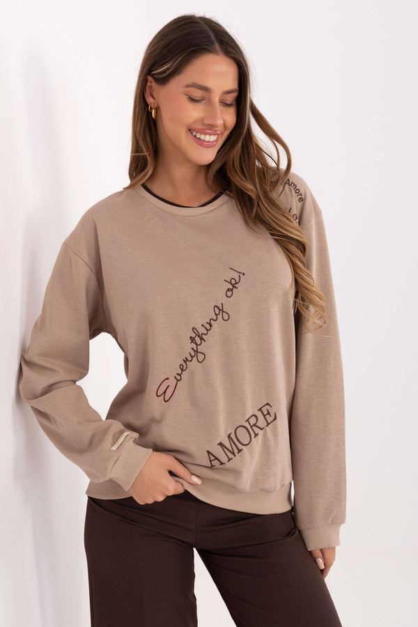 T-shirt femme Relevance Sweatshirt Sweatshirt — beige