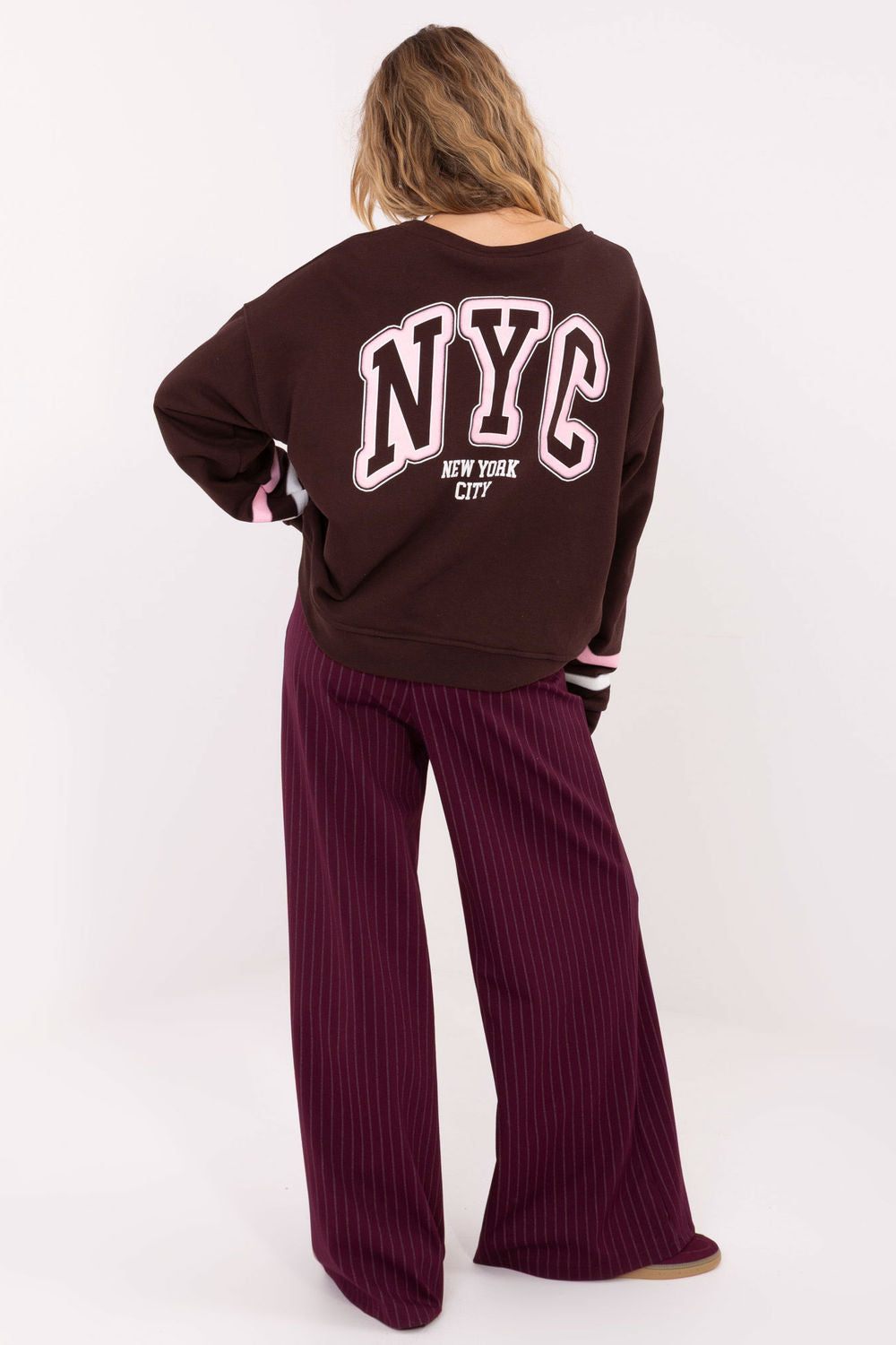 T-shirt femme Factory Price Sweatshirt Sweatshirt — brun