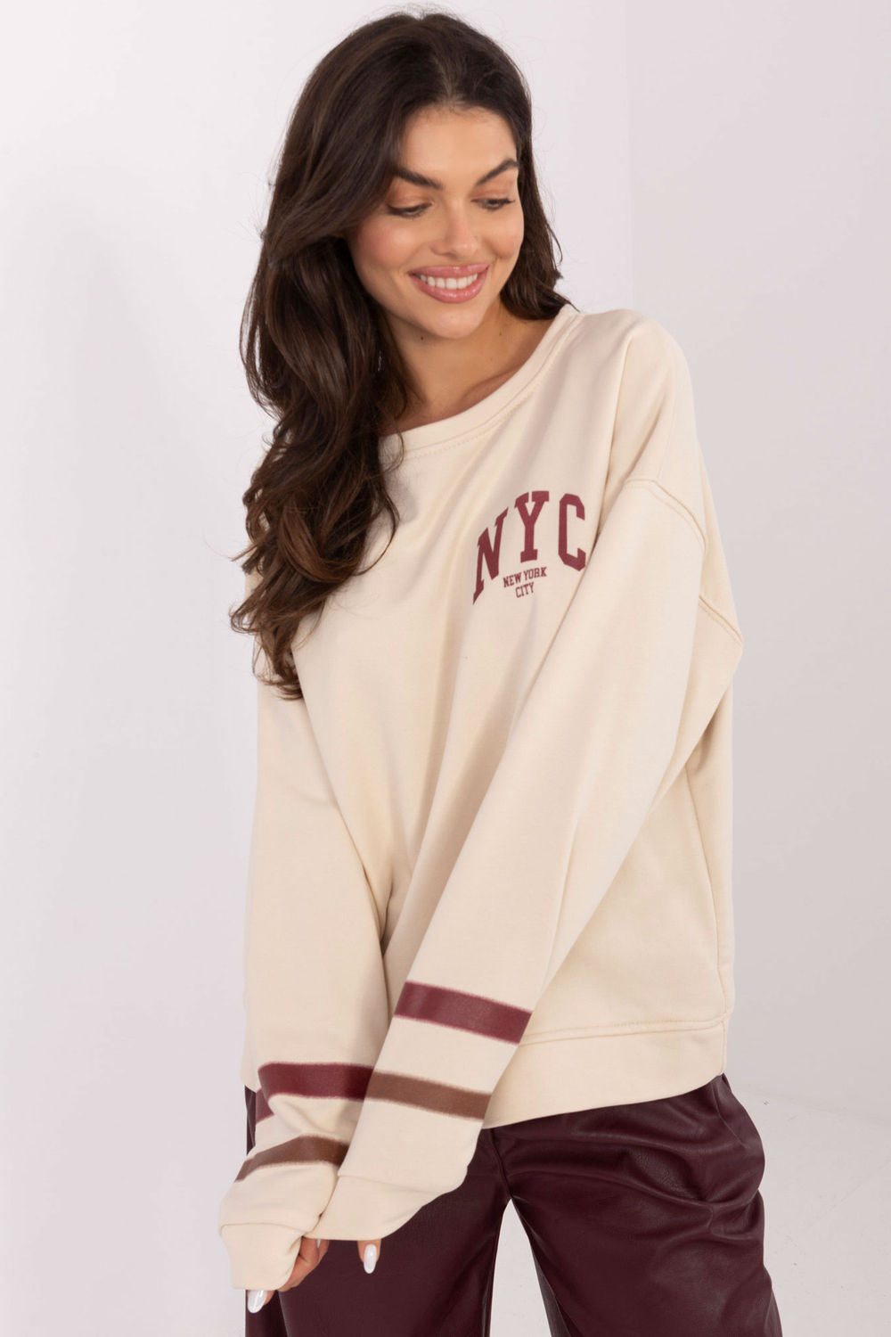T-shirt femme Factory Price Sweatshirt Sweatshirt — beige