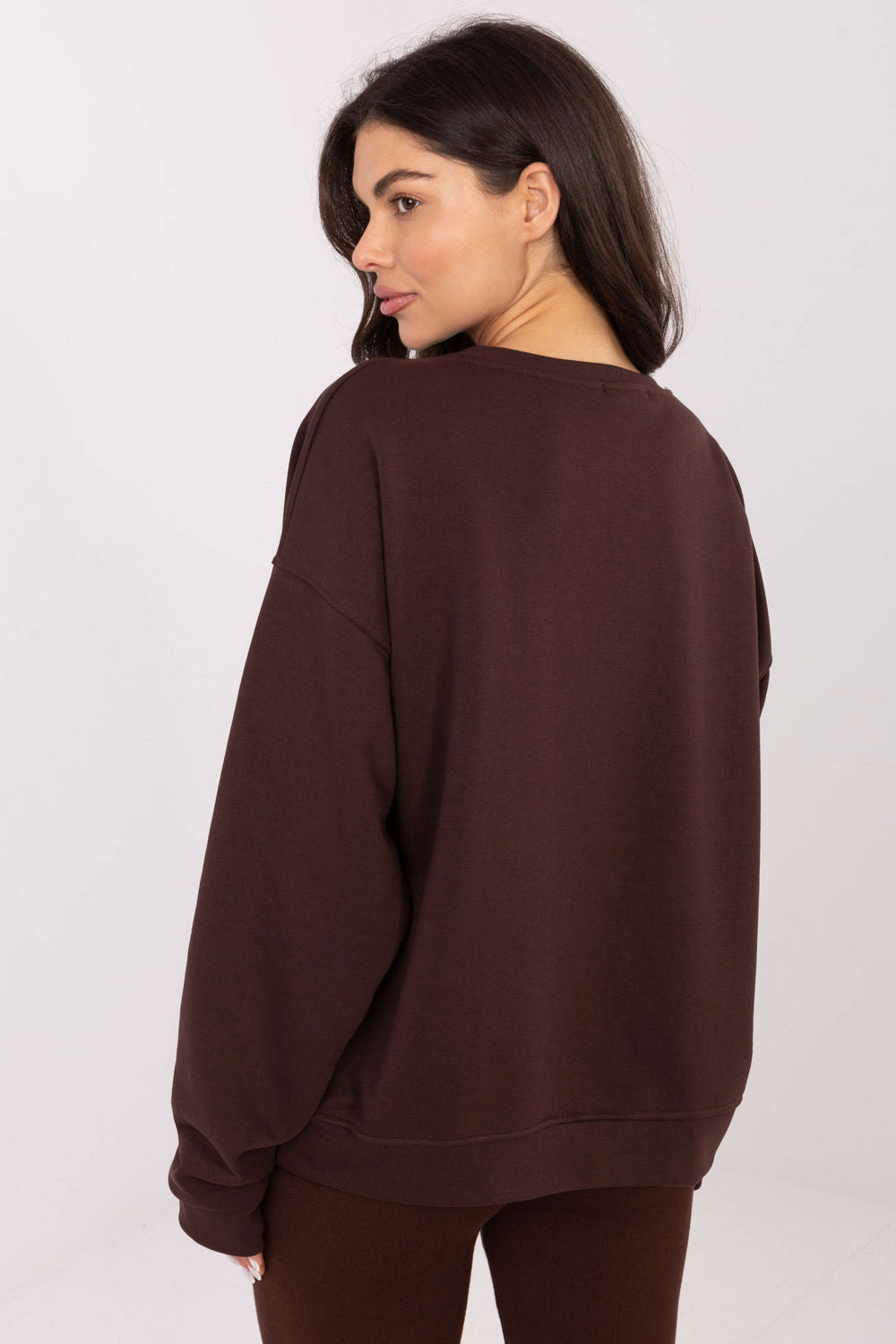 T-shirt femme Factory Price Sweatshirt Sweatshirt — brun