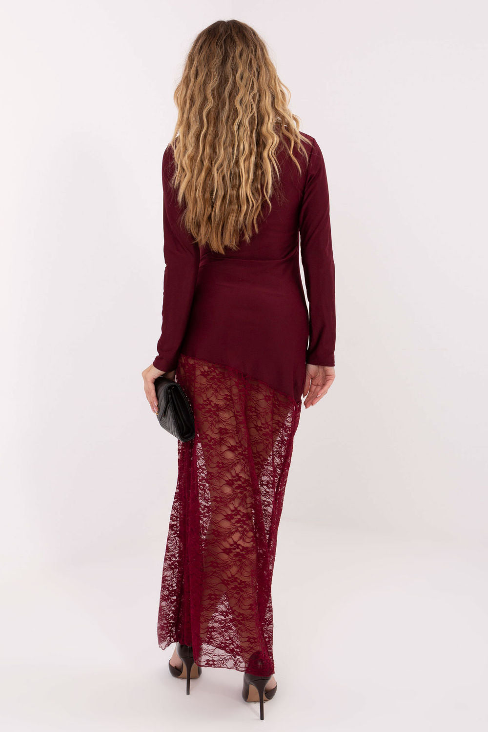 Robe femme Italy Moda Longue Longue — rouge